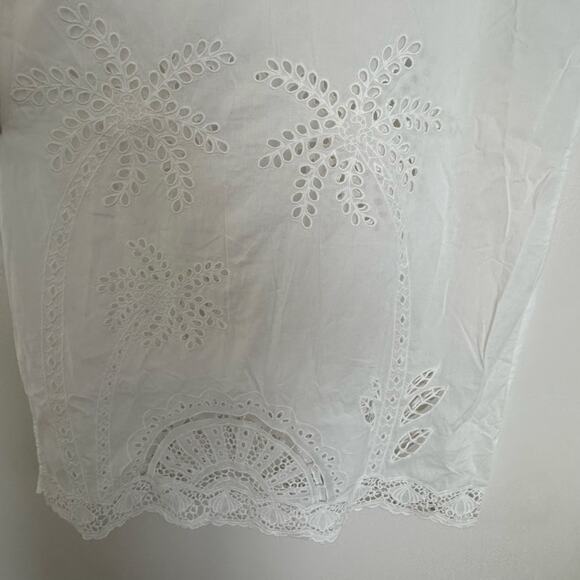Farm Rio Eyelet Sarong Coverup in White - Picture 4 of 6